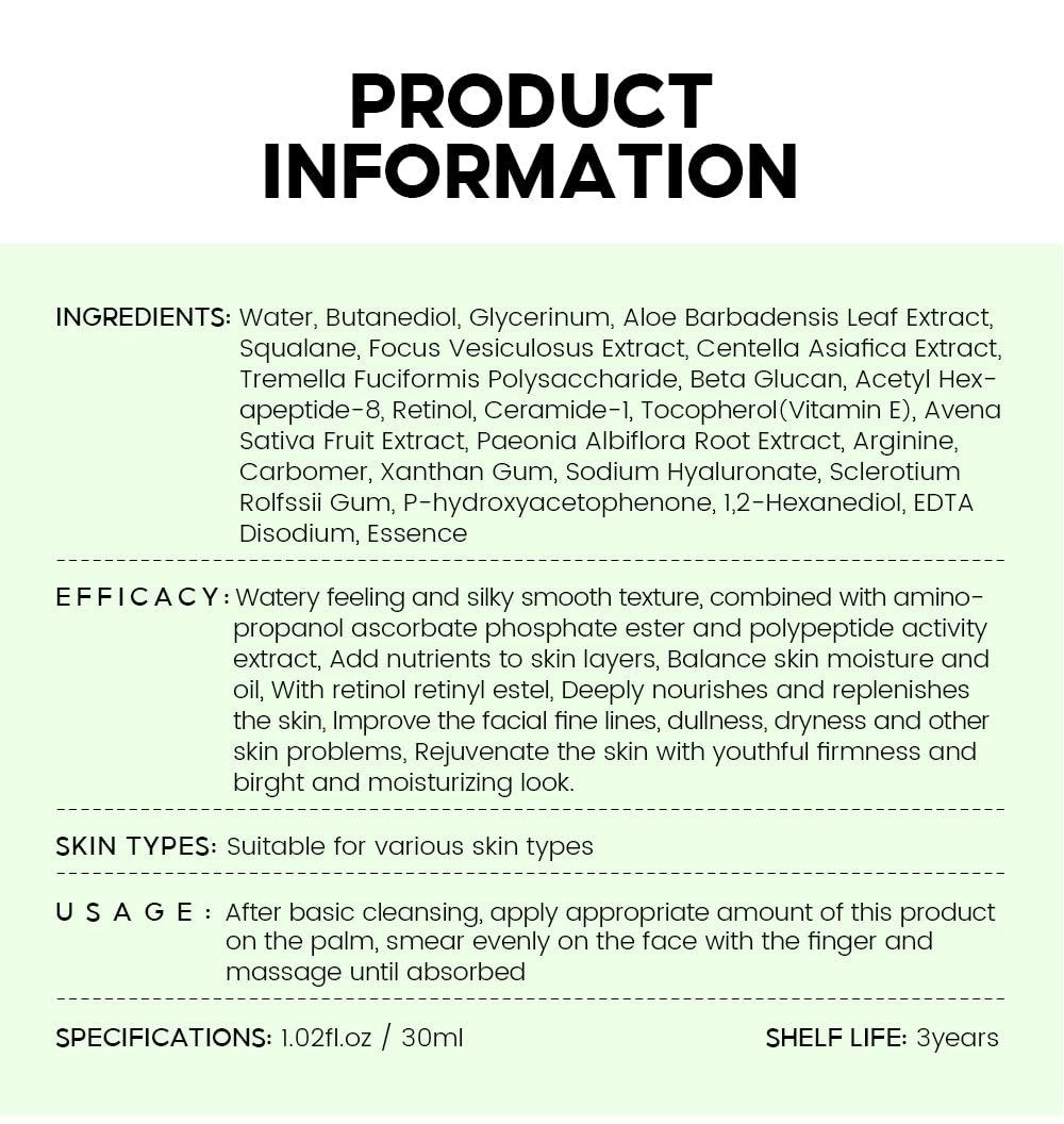 VIBRANT GLAMOÚR Anti-Aging  Serum Reduce Wrinkles & Fine Lines-1.02 fl.oz