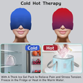 Hot & Cold Migraine Relief Ice Cap | Reusable Headache & Sinus Therapy Mask